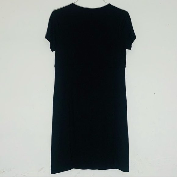 NEW-Contact New York Black Short Sleeve Dress SZ L - Picture 2 of 6